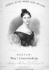 Maria Malibran (1808-1836). /Nn_E Maria Felicitas Garcia. French-Spanish Mezzo-Soprano. Lithograph Sheet Music Cover, English, C1836. Poster Print by Granger Collection - Item # VARGRC0089792