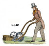 Grass Mowing Machine, 1830. /Nthe First Grass Mowing Machine, With Grass Catcher, Invented By Edwin Budding, C1830. Line Engraving, English, 19Th Century. Poster Print by Granger Collection - Item # VARGRC0059264