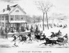 America: Sleighing, 1867. /Namerican Winter Scene. Lithograph, 1867. Poster Print by Granger Collection - Item # VARGRC0079917