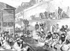 French Washerwomen, 1871. /Nwasherwomen At The Quai De La Conference, Paris, France. Wood Engraving, American, 1871. Poster Print by Granger Collection - Item # VARGRC0001971
