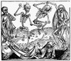 Black Plague, 1493. /Ndance Of Death With Plague Victims. Woodcut From The Nuremberg Chronicle, 1493. Poster Print by Granger Collection - Item # VARGRC0094603
