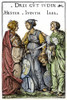 Three Jewish Heroines. /Nesther, Judith And Jael. Woodcut By Hans Burgkmair The Elder, 1519. Poster Print by Granger Collection - Item # VARGRC0078697