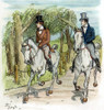 Pride & Prejudice, 1894. /Nmr. Bingley And Mr. Darcy Riding. Illustration By Hugh Thomson For An 1894 Edition Of Jane Austen'S Novel 'Pride And Prejudice,' First Published In 1813. Poster Print by Granger Collection - Item # VARGRC0047167