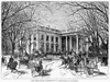 The White House, 1877. /Nnortheast View Of The White House, Washington, D.C. Wood Engraving, 1877. Poster Print by Granger Collection - Item # VARGRC0058207