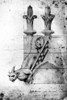 Notre Dame: Gargoyle. /Ndesign By Eug�Ne Viollet-Le-Duc For A Gargoyle On A Buttress Of Notre Dame De Paris, Drawn For His Mid-19Th Century Restoration Of The Cathedral In Paris, France. Poster Print by Granger Collection - Item # VARGRC0117939