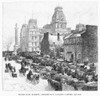 Montreal: Market Square. /Nbounsecours Market At Jacques Cartier Square, Montreal, Canada. Line Engraving, 1889. Poster Print by Granger Collection - Item # VARGRC0094599