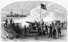 Civil War Battery. /Ncharleston Harbor Battery During The American Civil War. Engraving From A Contemporary Newspaper. Poster Print by Granger Collection - Item # VARGRC0089013