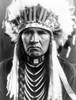 Nez Perce Native American. /Na Nez Perce Native American Wearing A Feather Headdress. Photograph By Edward S. Curtis, C1910. Poster Print by Granger Collection - Item # VARGRC0125260