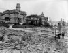 San Francisco Earthquake. /Nthe Edge Of The Burned District, Corner Of Franklin And Sacramento Streets, Following The Earthquake Of 18 April 1906. Poster Print by Granger Collection - Item # VARGRC0119572