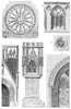 Gothic Ornament. /Ngothic Decorative Architectural Elements. Engraving. Poster Print by Granger Collection - Item # VARGRC0075139
