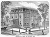 Chicago: Pullman House. /Nresidence Of George M. Pullman At Chicago, Illinois. Wood Engraving, American, 1878. Poster Print by Granger Collection - Item # VARGRC0101167