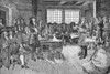 Penn And Colonists, 1682. /Nwilliam Penn (Standing, Left Center) Meeting With The Colonists Of His Land Grant On His First Visit To America In 1682. Wood Engraving After Howard Pyle. Poster Print by Granger Collection - Item # VARGRC0015269