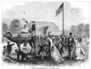 Central Park, 1867. /Nriding On Camels In Central Park, New York City. Wood Engraving From An American Newspaper Of 1867. Poster Print by Granger Collection - Item # VARGRC0013816