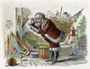 Santa Claus, C1875. /Nsanta Claus Checks A List In His Workshop. Wood Engraving, 19Th Century. Poster Print by Granger Collection - Item # VARGRC0041100