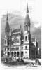 New York: Synagogue, 1868. /Nthe Temple Emanu-El At Fifth Avenue And 43Rd Street In New York City. Wood Engraving After A Photograph By Rockwood, 1868. Poster Print by Granger Collection - Item # VARGRC0355295