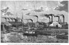 Boston: Iron Foundry, 1876. /Nan Iron Foundry In Boston, Massachusetts. Wood Engraving, American, 1876. Poster Print by Granger Collection - Item # VARGRC0051417