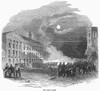 New York: Astor Place Riot. /Nriot In Front Of The Italian Opera House At Astor Place, New York City On 10 May 1849. Contemporary Wood Engraving. Poster Print by Granger Collection - Item # VARGRC0080258