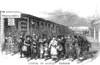 Immigrants: Castle Garden. /Nnewly Arrived Immigrants At Castle Garden, New York City. Wood Engraving, American, 1866. Poster Print by Granger Collection - Item # VARGRC0369983