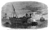 Civil War: Torpedo Boat. /N'Sinking Torpedoes In Charleston Harbor By Moonlight.' Engraving, 1863. Poster Print by Granger Collection - Item # VARGRC0265214