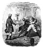 Cruikshank: Tom Jones, 1851. /N'Squire Western'S Rage With Tom Jones.' Etching By George Cruikshank For Henry Fielding'S 'Tom Jones,' 1851. Poster Print by Granger Collection - Item # VARGRC0163036