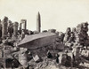 Egypt: Karnak Ruins. /Na Standing And A Fallen Obelisk At Karnak, Egypt. Photograph By Francis Frith, C1860. Poster Print by Granger Collection - Item # VARGRC0129182