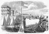 Civil War: Fort Sumter 1861. /N'The Battery Or Park Promenade At Charleston, South Carolina, During The Bombardment Of Fort Sumter.' Wood Engraving, American, 1861. Poster Print by Granger Collection - Item # VARGRC0265192