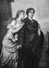 Antigone /Nwith Her Sister, Ismene (Left): Line Engraving, 19Th Century. Poster Print by Granger Collection - Item # VARGRC0063568