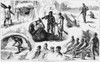 Canada: Moose Hunt, 1881. /N'Moose-Hunting In Canada.' Line Engraving, American, 1881. Poster Print by Granger Collection - Item # VARGRC0264546