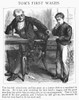 First Job, 19Th Century. /Na Junior Clerk Receives His First Week'S Wages. Wood Engraving, English For A Story For Boys, C1875. Poster Print by Granger Collection - Item # VARGRC0096491