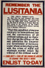 Recruitment Poster, 1915. /Nbritish Recruitment Poster From World War I, Reminding Citizens Of The Sinking Of The Cunard Steamship 'Lusitania' By German Submarine On 7 May 1915. Poster Print by Granger Collection - Item # VARGRC0083245