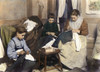 Home Industry, C1910. /Nan Immigrant Family Making Men'S Trousers In Their New York City Tenement Home. Oil Over A Photograph, By Lewis W. Hine, C1910. Poster Print by Granger Collection - Item # VARGRC0060515