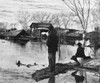 Arizona: Flood, 1891. /Nmen Observing The Damage From The Shore Of The Salt River In Phoenix, Arizona, During The Flood Of February 1891. Poster Print by Granger Collection - Item # VARGRC0352824