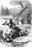 Jamestown: Massacre, 1622. /Nthe Massacre At Jamestown, Virginia, 1622. Wood Engraving, C1875. Poster Print by Granger Collection - Item # VARGRC0079870