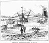 Panama Canal, 1888. /Namerican Dredgers At Work On Ferdinand De Lesseps Attempt To Dig A Canal Across The Isthmus Of Panma. Wood Engraving, English, 1888. Poster Print by Granger Collection - Item # VARGRC0089394