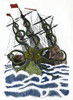 Giant Octopus. /Na Giant Octopus Attacking A Vessel. Line Engraving, French, After A Picture In The Church Of St. Malo, France, 16Th Century. Poster Print by Granger Collection - Item # VARGRC0009536