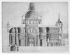 El Escorial: Plan, C1570. /Ncross Section Of The Basilica Along Its Major Axis Of El Escorial Palace Monastery In Spain. Drawing By Architect Juan De Herrera, C1570. Poster Print by Granger Collection - Item # VARGRC0132768