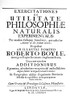 Robert Boyle (1627-1691). /Nenglish Chemist And Physicist. Title Page Of The Lindau Edition Of Boyle'S 'The Usefulness Of Experimental Philosophy,' 1682. Poster Print by Granger Collection - Item # VARGRC0083130