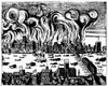 London: Great Fire, 1666. /Nthe Great Fire Of London, Which Destroyed 13,200 Houses And 89 Churches But With A Total Death Toll Of Six Persons. Contemporary Engraving. Poster Print by Granger Collection - Item # VARGRC0039720