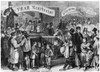 Immigrants: Castle Garden. /Nregistering Newly Arrived German Immigrants At Castle Garden, New York City. Wood Engraving, American, 1866. Poster Print by Granger Collection - Item # VARGRC0172001