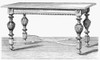 Table, 19Th Century. /Nline Engraving, American, 19Th Century. Poster Print by Granger Collection - Item # VARGRC0077737