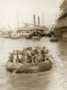 Boats On Tigris, C1900. /Npaddling From A Steamboat Landing On The Tigris River, Baghdad. Photograph, C1900. Poster Print by Granger Collection - Item # VARGRC0066485