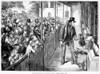 Zoological Garden, 1871. /Nfeeding Time At The Lion House, Regent'S Park Zoo, London, England. Wood Engraving From An English Newspaper Of 1871. Poster Print by Granger Collection - Item # VARGRC0087369