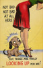 American Postcard, C1950. /N'Not Bad, Not Bad At All Here! Yup, Things Are Really Looking Up For Me!' Poster Print by Granger Collection - Item # VARGRC0097171