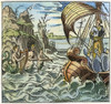 Ulysses And The Sirens. /Nulysses, Tied To The Mast /Nof His Ship, Hears The Music Of The Sirens Who Lure Sailors To Their Destruction. Line Engraving, 16Th Century. Poster Print by Granger Collection - Item # VARGRC0041293