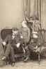 Willie & Tad Lincoln, 1862. /Nwillie (Center) And Tad Lincoln (Right), Sons Of President Abraham Lincoln, Pose With Their Mother'S Nephew, Lockwood Todd. Photographed By Mathew Brady, 1862. Poster Print by Granger Collection - Item # VARGRC0108903
