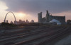 St. Louis: Freight Yard. /Ntwilight View Of A Freight Yard Near A Grain Storage Facility In St. Louis, Missouri. Photographed C1974. Poster Print by Granger Collection - Item # VARGRC0162932