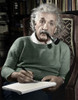 Albert Einstein (1879-1955). /Ngerman-American Theoretical Physicist. At His Home In Princeton, New Jersey. Photograph By Lucien Aigner, 1940, Digitally Colored By Granger, Nyc. Poster Print by Granger Collection - Item # VARGRC0408762