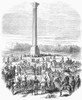Suez Canal Opening, 1869. /Ncelebration For The Opening Of The Suez Canal At The Column Of Pompey. Wood Engraving, November 1869. Poster Print by Granger Collection - Item # VARGRC0091431