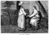 Woman Of Samaria. /Njesus And The Woman Of Samaria At Jacob'S Well (John 4:7). Wood Engraving, 19Th Century. Poster Print by Granger Collection - Item # VARGRC0031466
