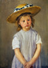 Cassatt: Girl, C1886. /Na Girl With A Straw Hat. Canvas By Mary Cassatt. Poster Print by Granger Collection - Item # VARGRC0020193